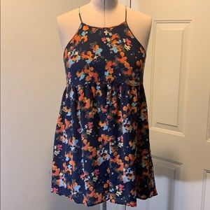 Free Press blue floral dress size large
